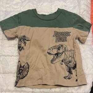 Source Unknown Green and Tan Short Sleeve Tee